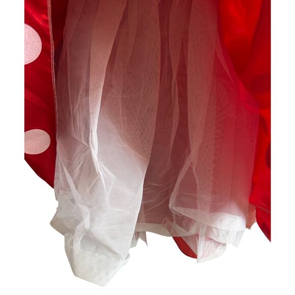 Disney Store Girls Size 9 10  Costume Minnie Mouse Dress Full Polka Dot EUC - Picture 4 of 9